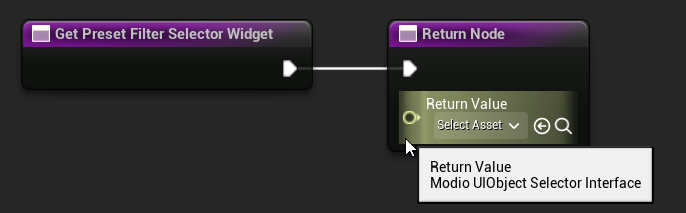 Get Preset Filter Selector Widget