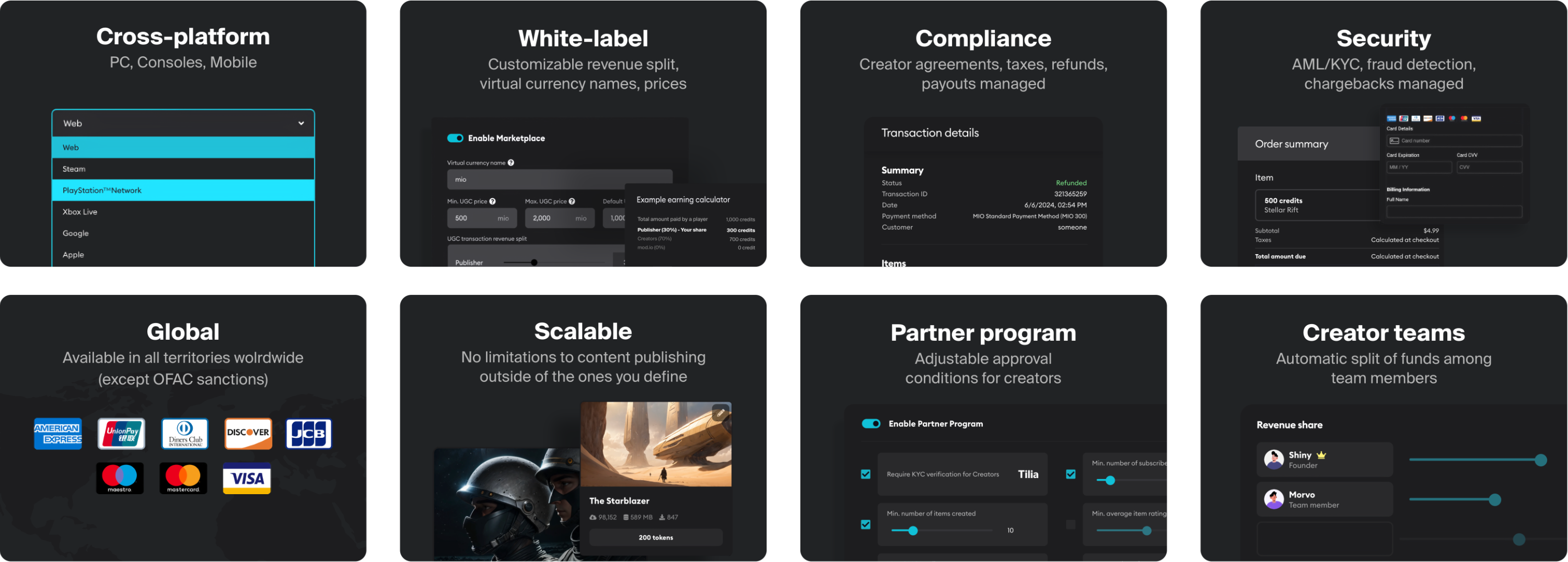 Marketplace Features