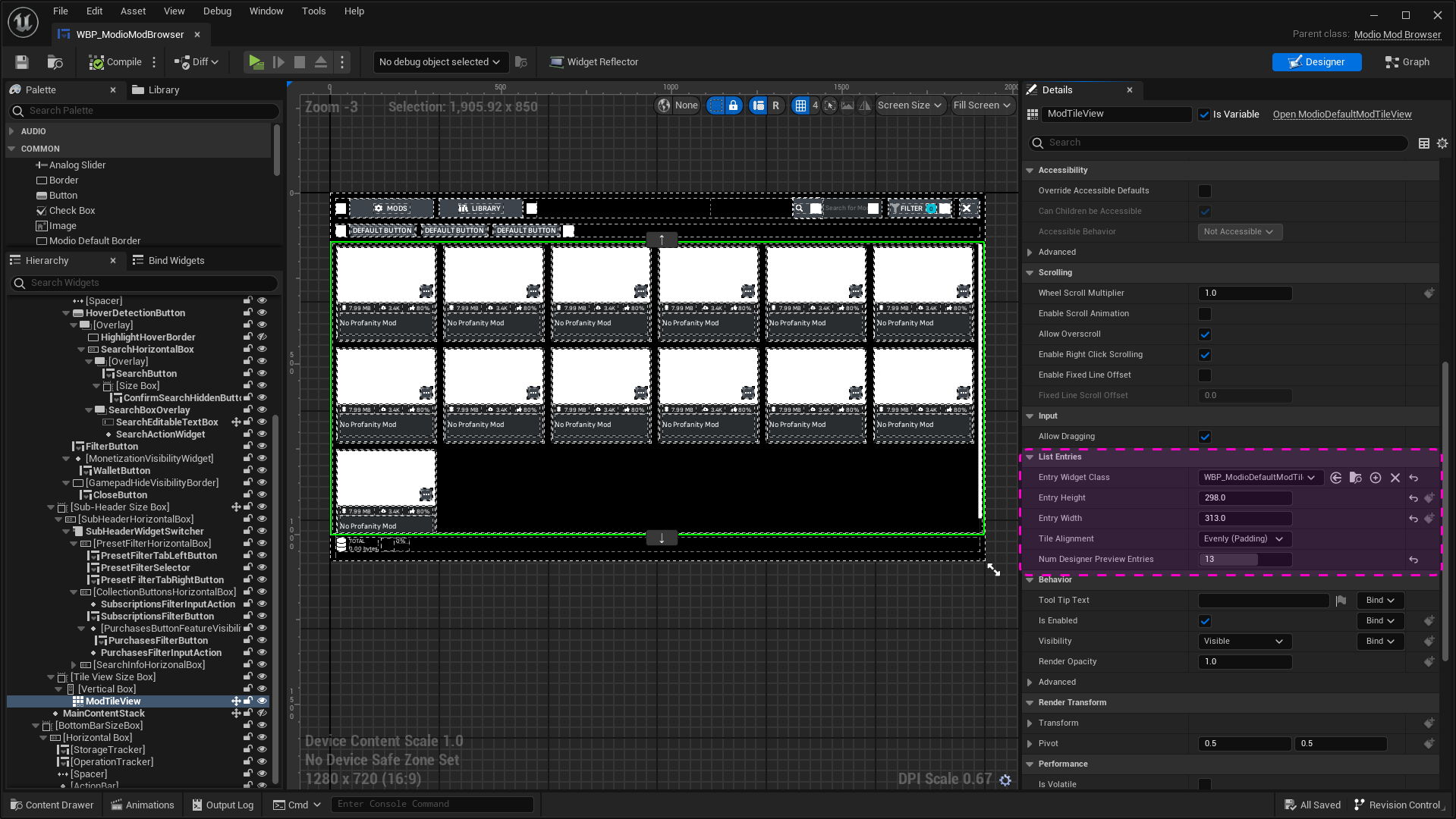 modifying the mod browser