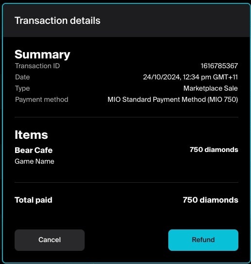 Refund Transaction Flow