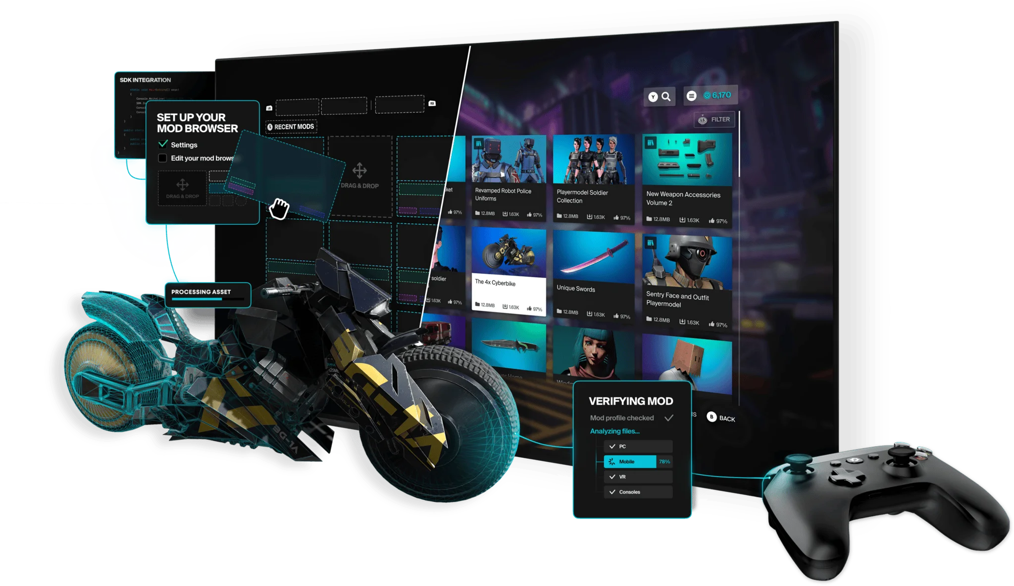 mod.io welcome image