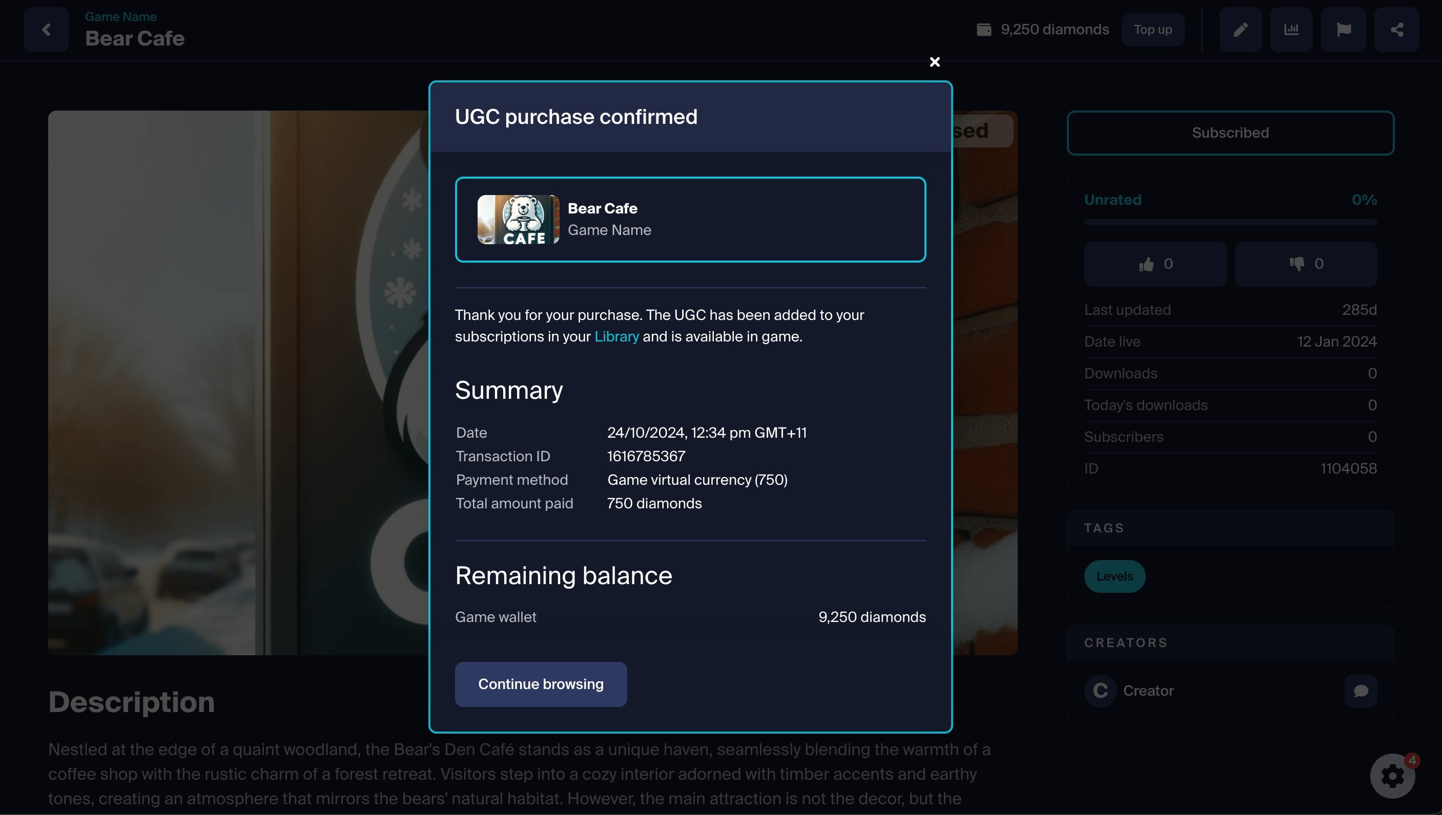 UGC Purchase Flow